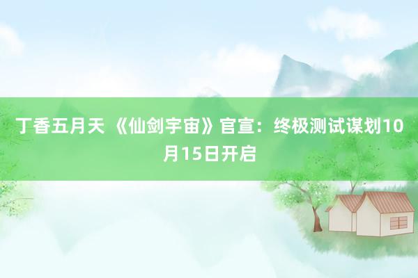 丁香五月天 《仙剑宇宙》官宣：终极测试谋划10月15日开启
