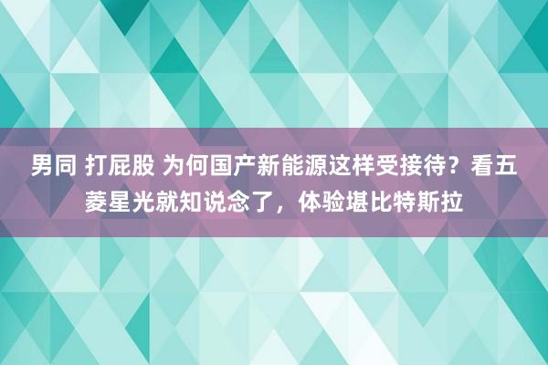 男同 打屁股 为何国产新能源这样受接待？看五菱星光就知说念了，体验堪比特斯拉