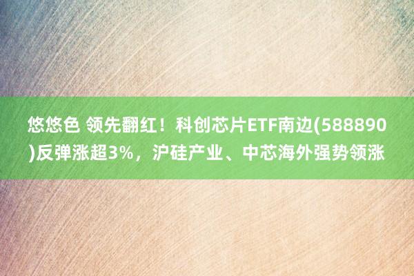 悠悠色 领先翻红！科创芯片ETF南边(588890)反弹涨超3%，沪硅产业、中芯海外强势领涨