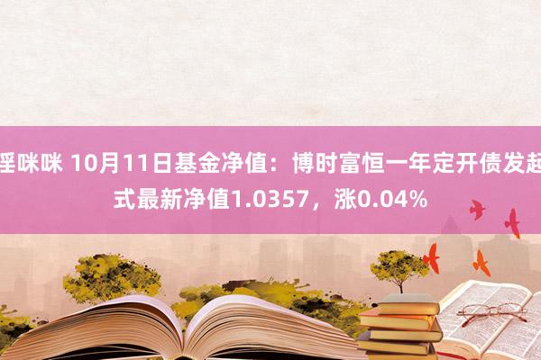 淫咪咪 10月11日基金净值：博时富恒一年定开债发起式最新净值1.0357，涨0.04%