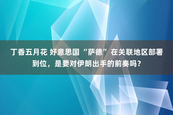 丁香五月花 好意思国 “萨德” 在关联地区部署到位，是要对伊朗出手的前奏吗？