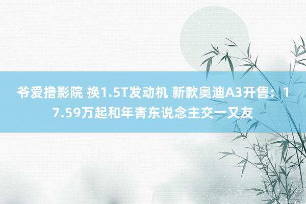 爷爱撸影院 换1.5T发动机 新款奥迪A3开售：17.59万起和年青东说念主交一又友