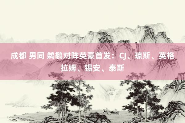 成都 男同 鹈鹕对阵英豪首发：CJ、琼斯、英格拉姆、锡安、泰斯