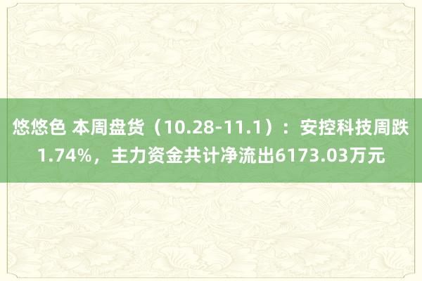 悠悠色 本周盘货（10.28-11.1）：安控科技周跌1.74%，主力资金共计净流出6173.03万元