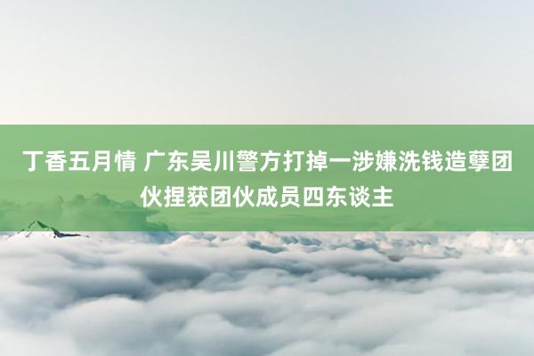 丁香五月情 广东吴川警方打掉一涉嫌洗钱造孽团伙捏获团伙成员四东谈主