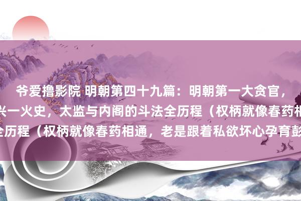 爷爱撸影院 明朝第四十九篇：明朝第一大贪官，正德第一大太监刘瑾的兴一火史，太监与内阁的斗法全历程（权柄就像春药相通，老是跟着私欲坏心孕育彭胀）