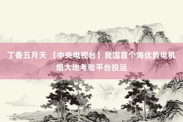 丁香五月天 【中央电视台】我国首个海优势电机组大地考验平台投运