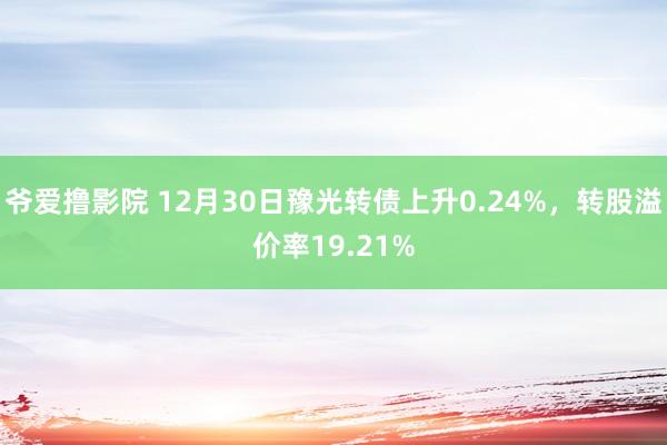 爷爱撸影院 12月30日豫光转债上升0.24%，转股溢价率19.21%