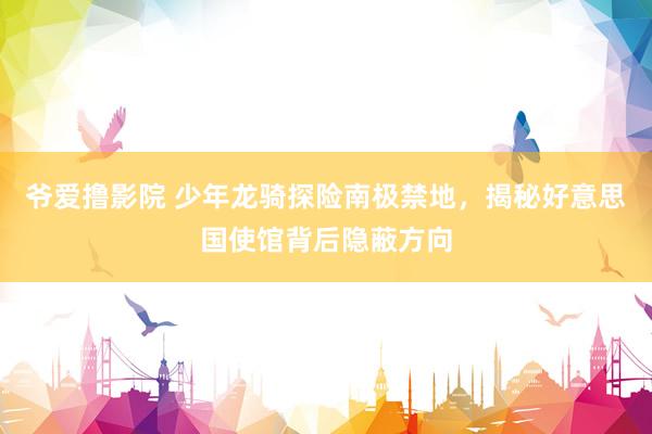 爷爱撸影院 少年龙骑探险南极禁地，揭秘好意思国使馆背后隐蔽方向