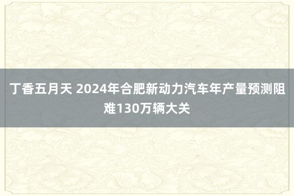丁香五月天 2024年合肥新动力汽车年产量预测阻难130万辆大关