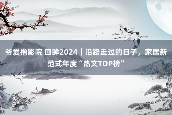 爷爱撸影院 回眸2024｜沿路走过的日子，家居新范式年度“热文TOP榜”