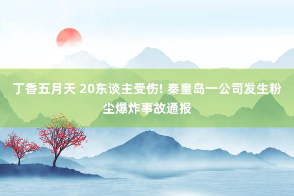 丁香五月天 20东谈主受伤! 秦皇岛一公司发生粉尘爆炸事故通报