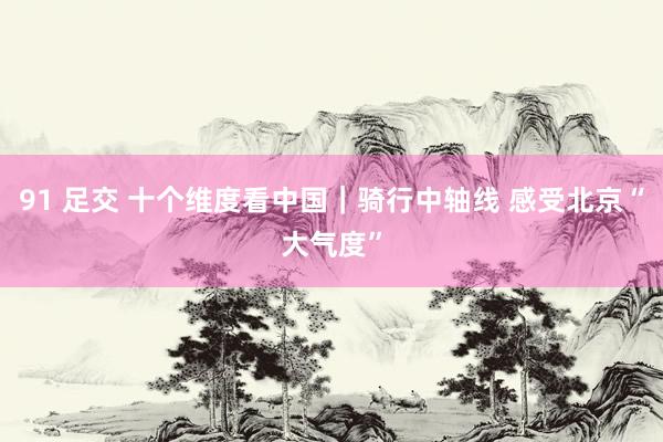 91 足交 十个维度看中国｜骑行中轴线 感受北京“大气度”