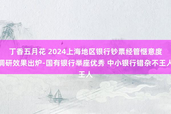 丁香五月花 2024上海地区银行钞票经管惬意度调研效果出炉-国有银行举座优秀 中小银行错杂不王人