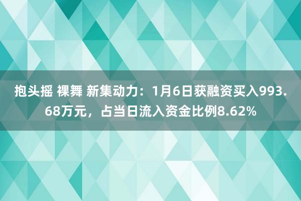 抱头摇 裸舞 新集动力：1月6日获融资买入993.68万元，占当日流入资金比例8.62%