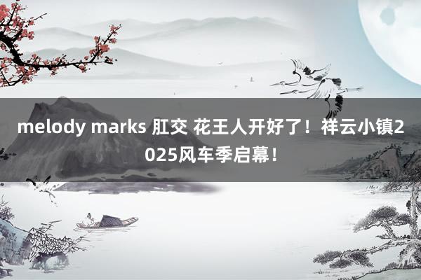 melody marks 肛交 花王人开好了！祥云小镇2025风车季启幕！