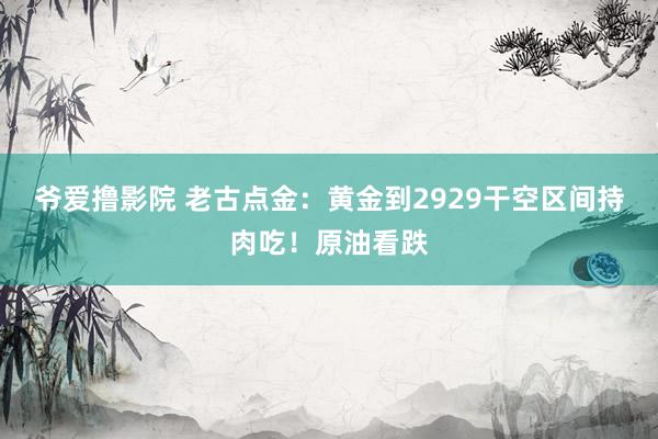 爷爱撸影院 老古点金：黄金到2929干空区间持肉吃！原油看跌