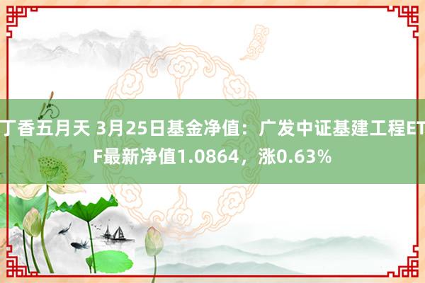 丁香五月天 3月25日基金净值：广发中证基建工程ETF最新净值1.0864，涨0.63%