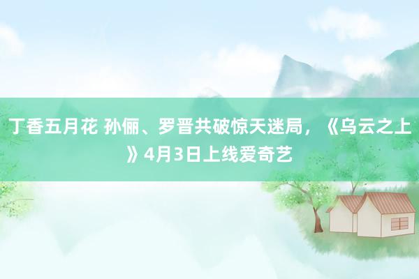 丁香五月花 孙俪、罗晋共破惊天迷局，《乌云之上》4月3日上线爱奇艺