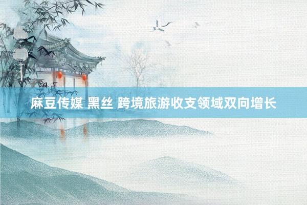 麻豆传媒 黑丝 跨境旅游收支领域双向增长