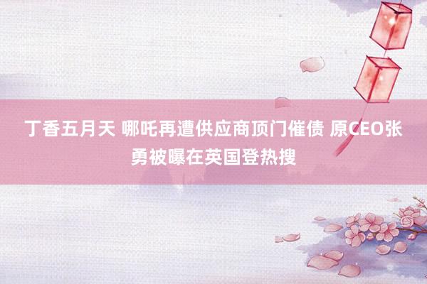 丁香五月天 哪吒再遭供应商顶门催债 原CEO张勇被曝在英国登热搜