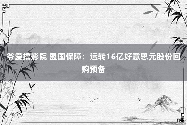 爷爱撸影院 盟国保障：运转16亿好意思元股份回购预备