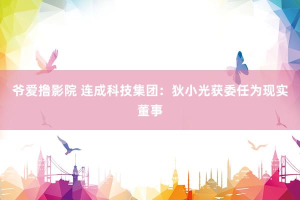 爷爱撸影院 连成科技集团：狄小光获委任为现实董事
