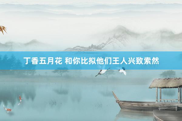 丁香五月花 和你比拟他们王人兴致索然